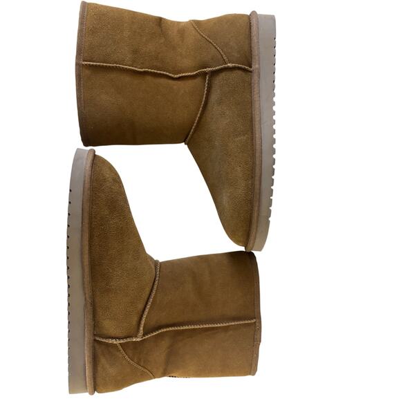 Koolaburra by Ugg Chestnut Brown Suede Short Boots Women’s Size 11 - Picture 4 of 8